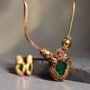 TEMPLE THEMED LAKSHMI PENDANT